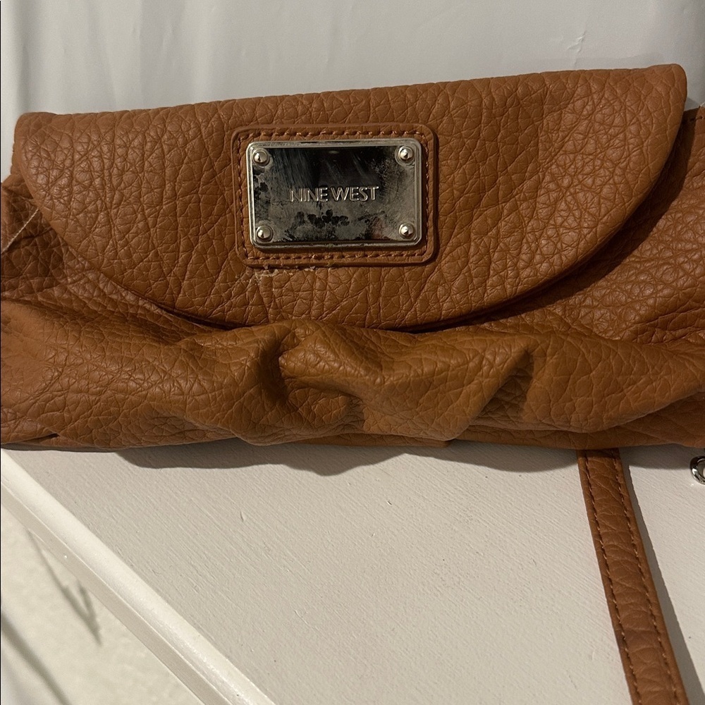 Nine West Brown Crossbody Bag with Chain Strap - Picture 2 of 4